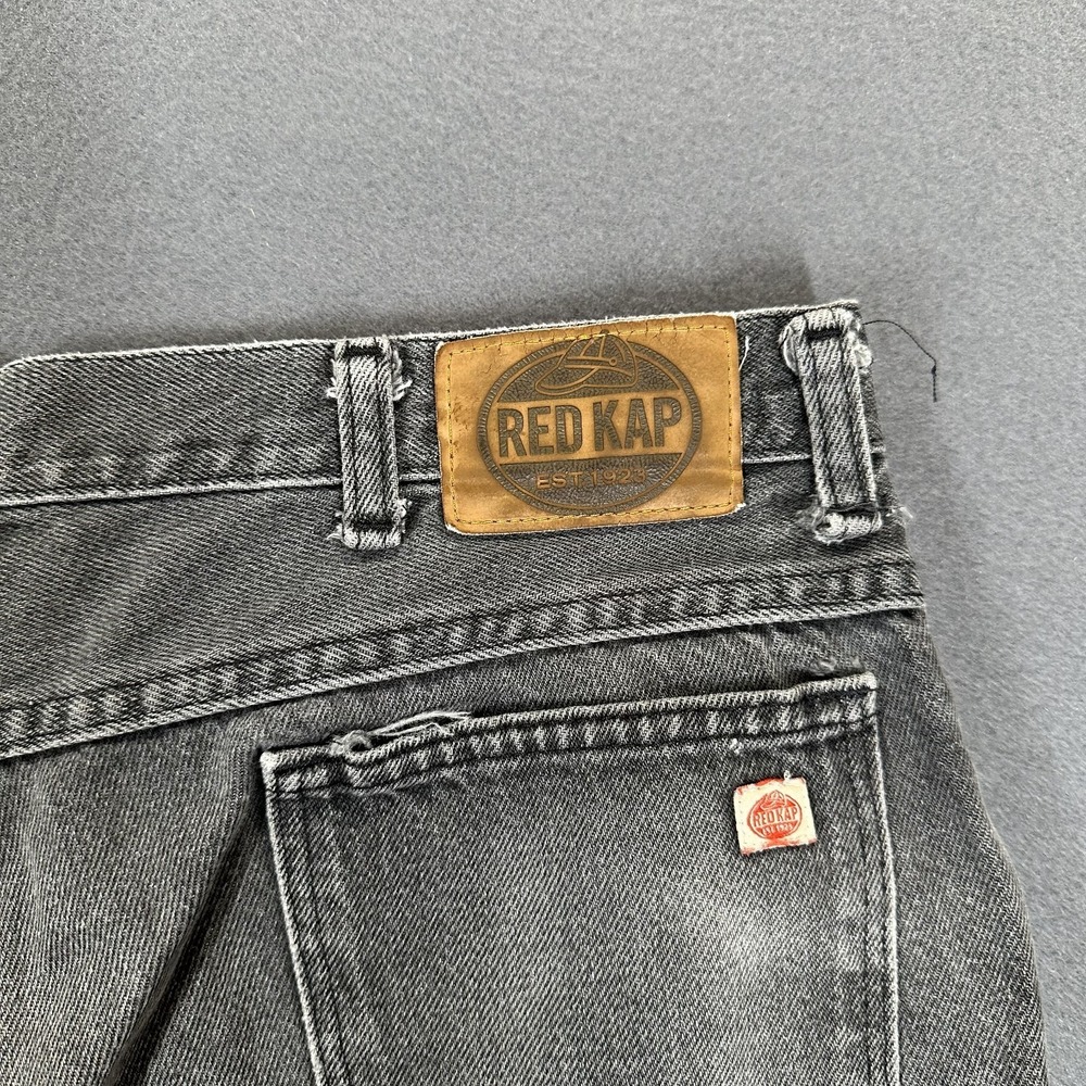 Vintage Y2K Red Kap Jeans Mens Gray Denim Straight Leg Relaxed Fit 5-Pockets - Picture 5 of 9